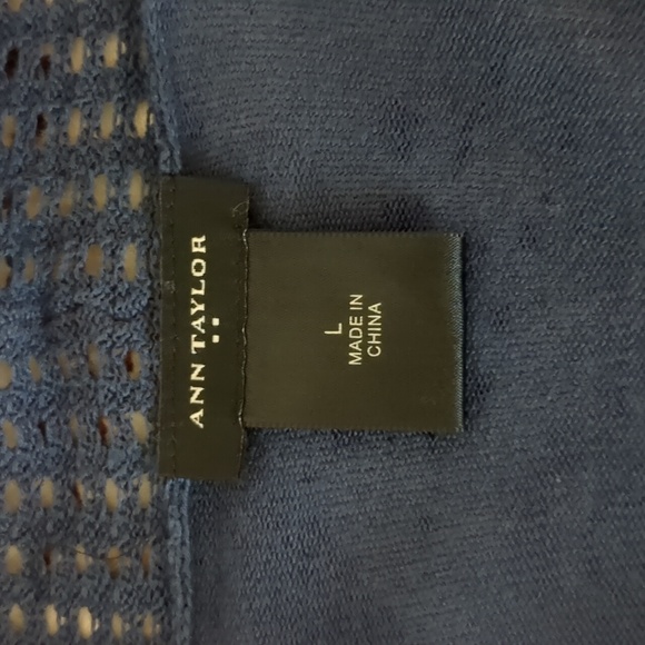 Ann Taylor Navy Cardigan: Large - Picture 5 of 5